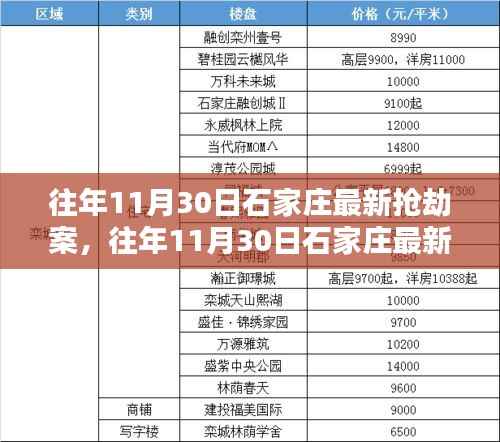 往年11月30日石家庄最新抢劫案及深度解析