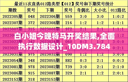 白小姐今晚特马开奖结果,全面执行数据设计_10DM3.784