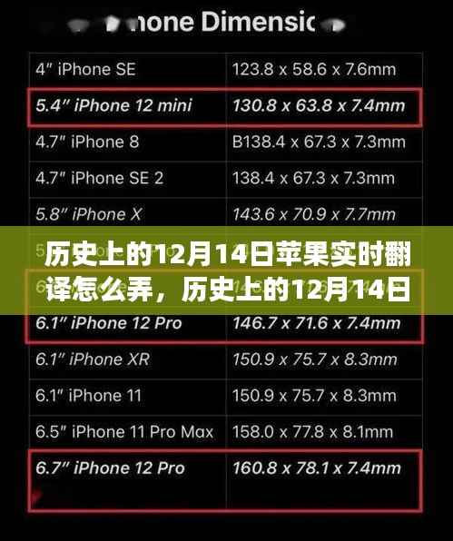 苹果实时翻译发展历程，历史上的12月14日回顾与探索